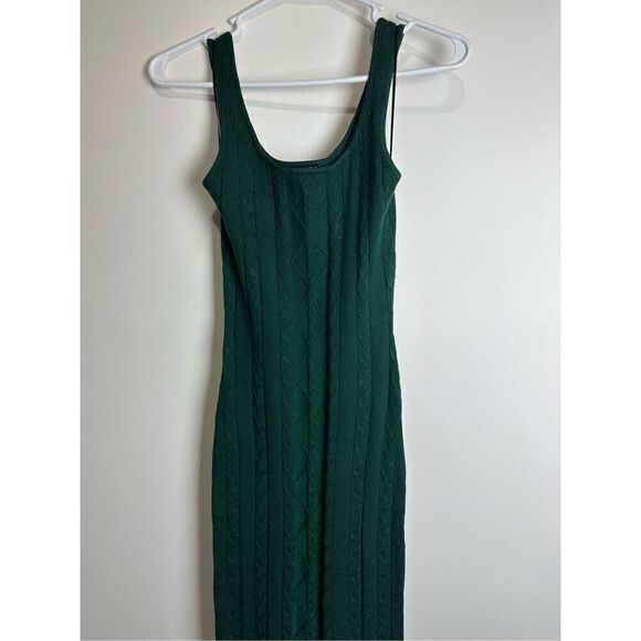 Hunter Green Knit Maxi Sweater Dress - Picture 10 of 16